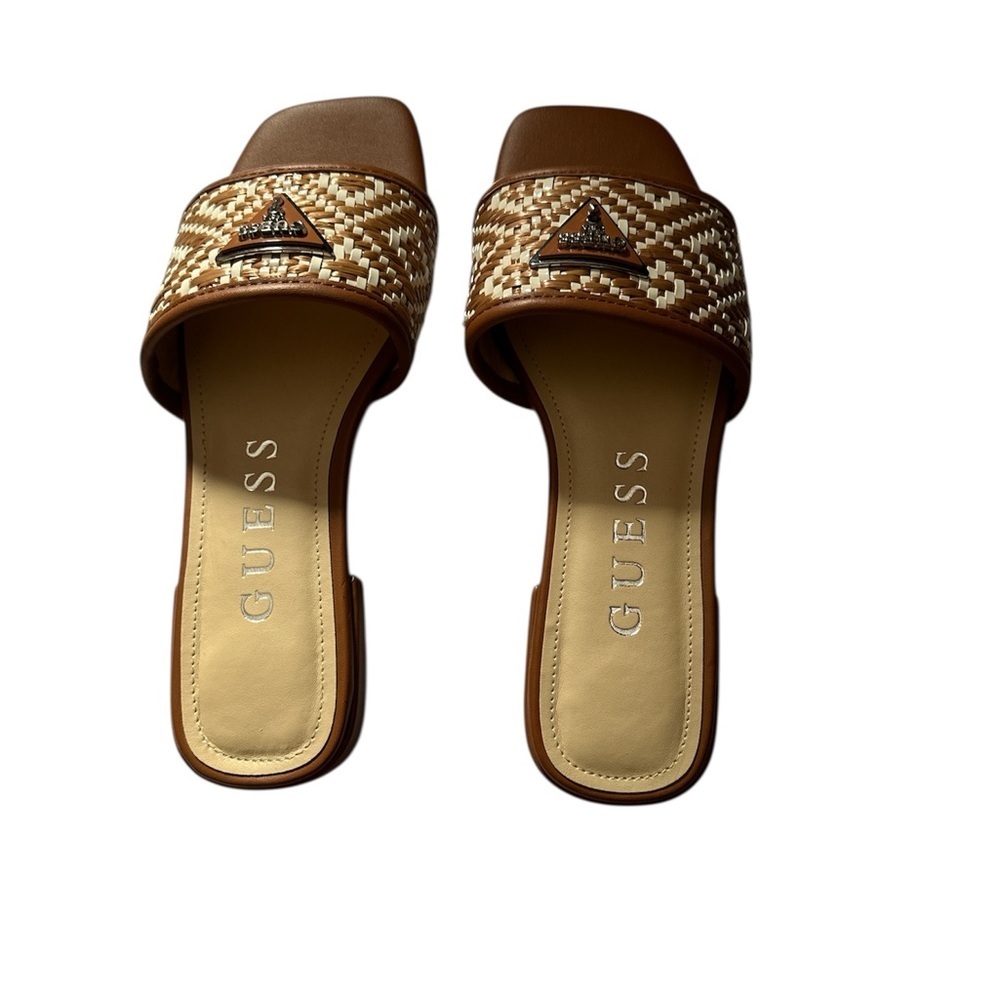 Guess Brown Tamsen Slide Sandal Women's Size 7 - Picture 2 of 4